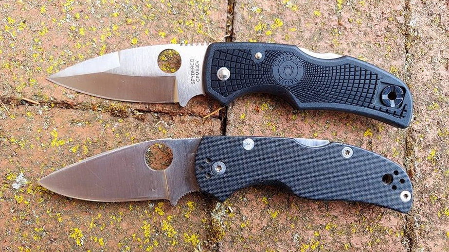Spyderco full size Native knives.